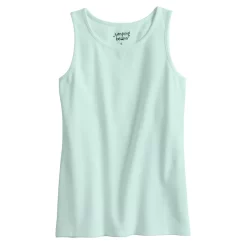 Girls 4-12 Jumping Beans® Essential Ribbed Tank Top -Kohl's Shop 5237540 Aqua