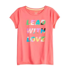 Girls 7-16 Tek Gear® Adaptive Graphic Tee -Kohl's Shop 5247751 Coral Lead Love