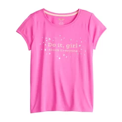 Girls 7-16 Tek Gear® Adaptive Graphic Tee -Kohl's Shop 5247751 Pink Do It Girl