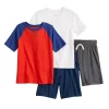 Toddler Boy Jumping Beans® Essential Tees & Shorts 4-Pack Set -Kohl's Shop 5304014 White Red Navy