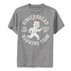 Boys 8-20 Gingerbread Running Team Stamp Graphic Tee -Kohl's Shop 5316732 Charcoal Heather