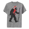 Boys 8-20 Bigfoot Walking Santa Hat Christmas Graphic Tee -Kohl's Shop 5316738 Charcoal Heather