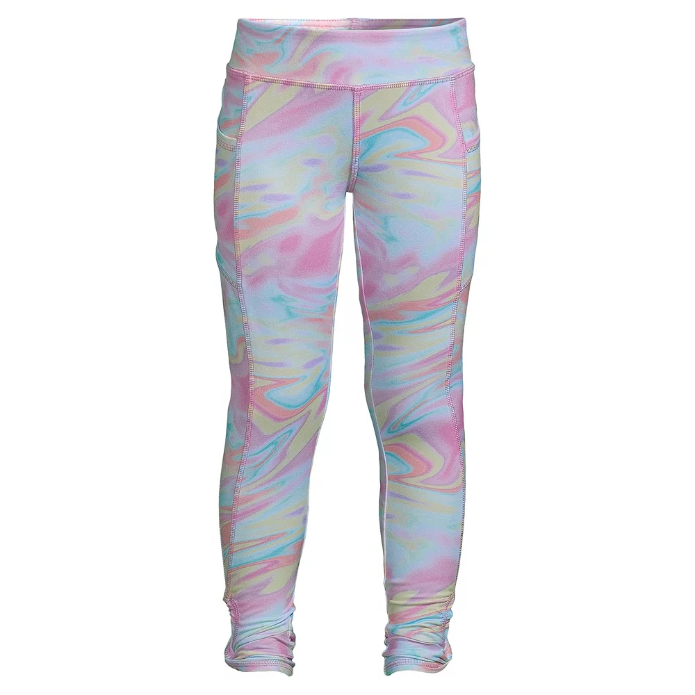 Girls 2-18 Lands' End Twist Hem Active Leggings 7 Girls 2-18 Lands' End Twist Hem Active Leggings - Image 5