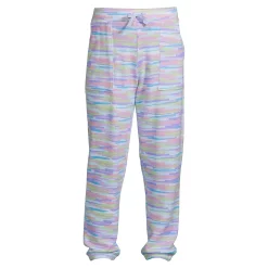 Girls 4-18 Lands' End Soft Cozy Jogger Pants -Kohl's Shop 5495338 Lavender Stripe