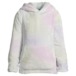 Girls 2-16 Lands' End Fuzzy Sweatshirt in Regular & Plus -Kohl's Shop 5497204 Soft Rainbow Tie Dye