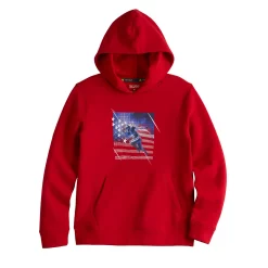 Kids 7-20 Tek Gear® Graphic Ultrasoft Fleece Hoodie in Regular & Husky -Kohl's Shop 5534351 Red Football Flag