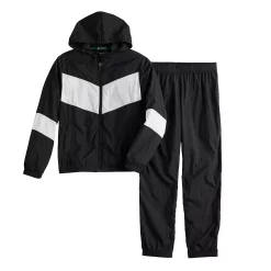 Kids 7-20 Tek Gear® Windbreaker Tracksuit Set in Regular & Husky -Kohl's Shop 5546682 Mineral Black