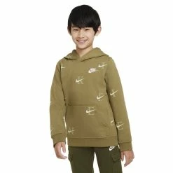 Boys 8-20 Nike Club All-Over Print Fleece Hoodie -Kohl's Shop 5546830 Pilgrim