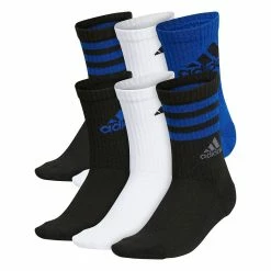 Boys adidas 6-Pack Cushioned Crew Socks -Kohl's Shop 5546938 Royal Black White