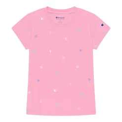 Girls 7-16 Champion® Tossed Logo Printed Tee -Kohl's Shop 5547525 Guava Pink