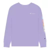 Girls 7-16 Champion® Overlap Repeat Fleece Sweatshirt -Kohl's Shop 5548554 Lilac