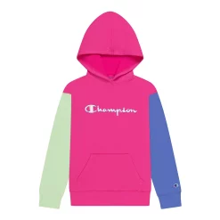 Girls 7-16 Champion® Color Block Fleece Hoodie -Kohl's Shop 5548557 Pink