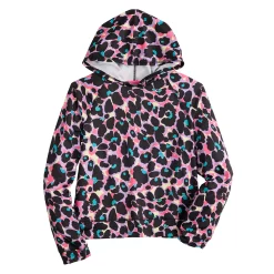 Girls 7-16 Tek Gear® Soft Tek Hoodie Tee in Regular & Plus -Kohl's Shop 5553609 Black Flowers