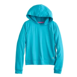 Girls 7-16 Tek Gear® Soft Tek Hoodie Tee in Regular & Plus -Kohl's Shop 5553609 Tremendous Teal