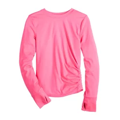 Girls 7-16 Tek Gear® Soft Tek Ruched Tee in Regular & Plus 10 Girls 7-16 Tek Gear® Soft Tek Ruched Tee in Regular & Plus -Kohl's Shop 5553729 Pink Boom