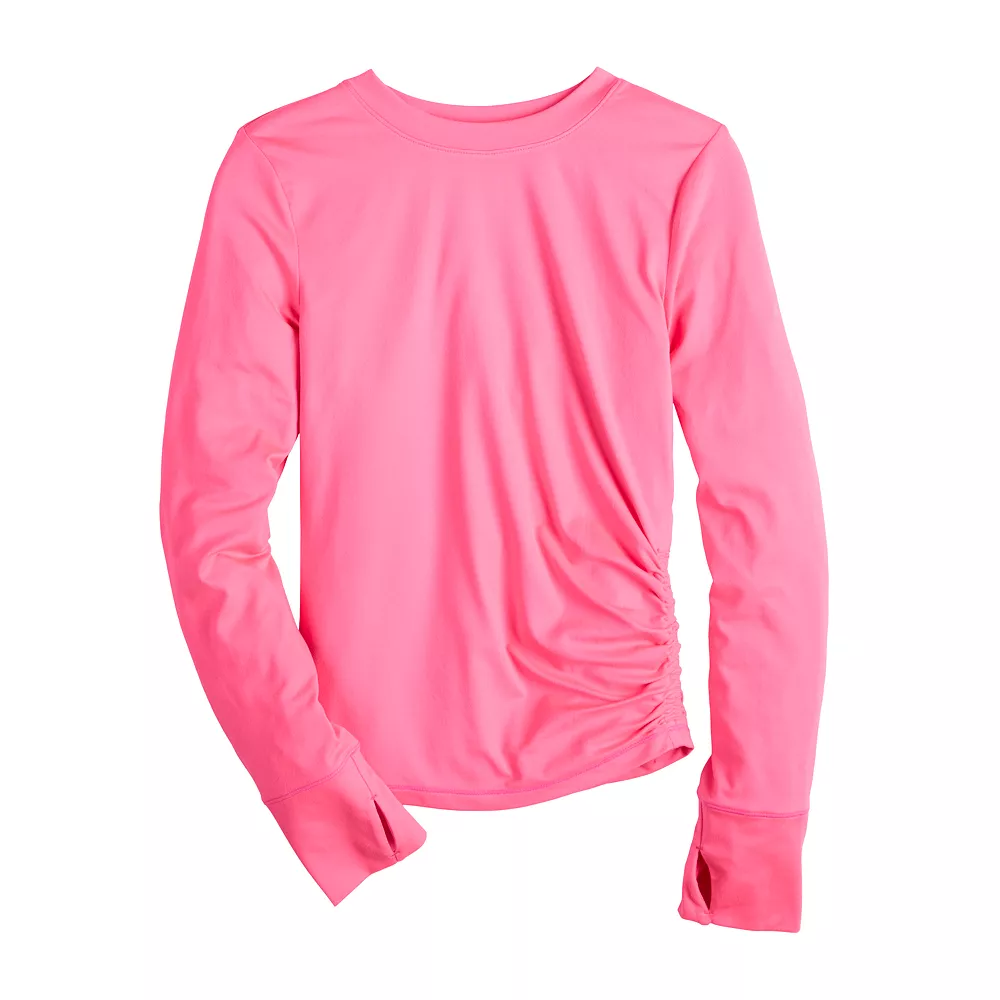 Girls 7-16 Tek Gear® Soft Tek Ruched Tee in Regular & Plus 5 Girls 7-16 Tek Gear® Soft Tek Ruched Tee in Regular & Plus - Image 3