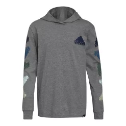 Boys 8-20 adidas Badge of Sport Hooded Tee 10 Boys 8-20 adidas Badge of Sport Hooded Tee -Kohl's Shop 5556637 Char Gray