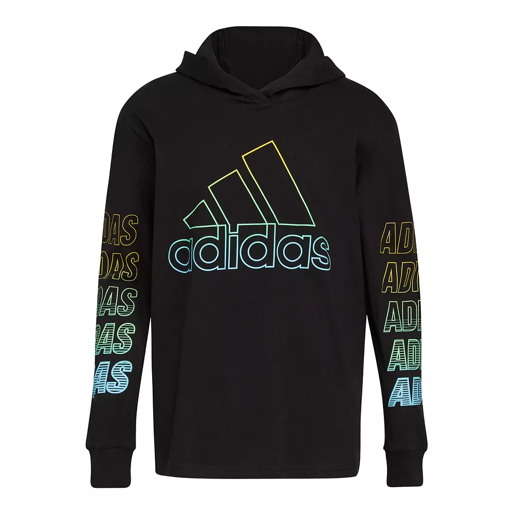 Boys 8-20 adidas Fast Hooded Tee 5 Boys 8-20 adidas Fast Hooded Tee - Image 3