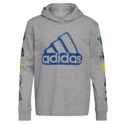 Boys 8-20 adidas Sport Stamp Hooded Tee -Kohl's Shop 5556648 Gry Heathr