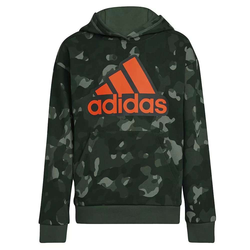 Boys 8-20 adidas Camo Fleece Hoodie 8 Boys 8-20 adidas Camo Fleece Hoodie - Image 6