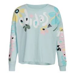 Girls 7-16 adidas Graphic Waist Tee -Kohl's Shop 5559780 Alms Blue