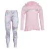 Toddler Girl adidas Curved Hooded Top & Leggings Set -Kohl's Shop 5561478 Clear Pink Heather