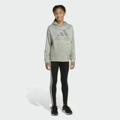 Girls 7-16 adidas Mélange Fleece Hoodie -Kohl's Shop 5561655 ALT2