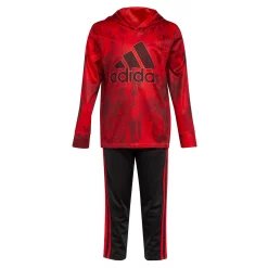 Toddler Boy adidas Allover Camo Print Hooded Logo Graphic Tee & Pants Set -Kohl's Shop 5565147 ALT2