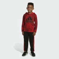 Toddler Boy adidas Allover Camo Print Hooded Logo Graphic Tee & Pants Set -Kohl's Shop 5565147 ALT3