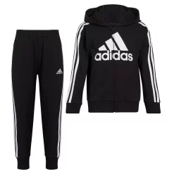 Boys 4-7 adidas French Terry Logo Graphic Hoodie & Jogger Pants Set -Kohl's Shop 5565367 Black