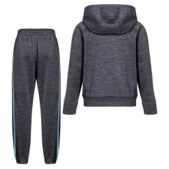 Boys 4-7 adidas Melange Fleece 3-Stripe Raglan Hoodie & Jogger Pants Set -Kohl's Shop 5565370 ALT