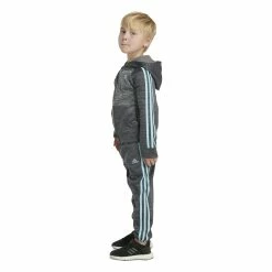 Boys 4-7 adidas Melange Fleece 3-Stripe Raglan Hoodie & Jogger Pants Set -Kohl's Shop 5565370 ALT5