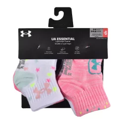 Baby / Toddler Girl Under Armour 6-Pack Hearts & Stars Ankle Socks -Kohl's Shop 5569562 ALT