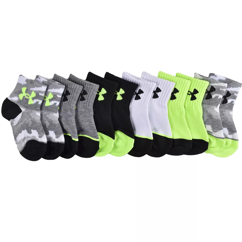 Baby / Toddler Boy Under Armour 6-Pack Essential Quarter Socks 3 Baby / Toddler Boy Under Armour 6-Pack Essential Quarter Socks