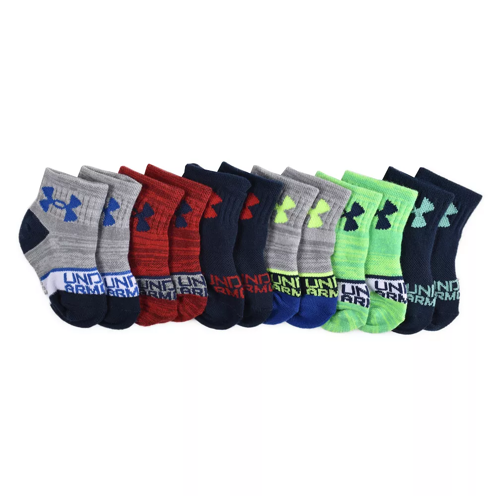 Baby / Toddler Boy Under Armour 6-Pack Essential Quarter Socks 4 Baby / Toddler Boy Under Armour 6-Pack Essential Quarter Socks - Image 2