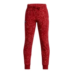 Boys 8-20 Under Armour Printed Rival Fleece Joggers -Kohl's Shop 5572987 Red