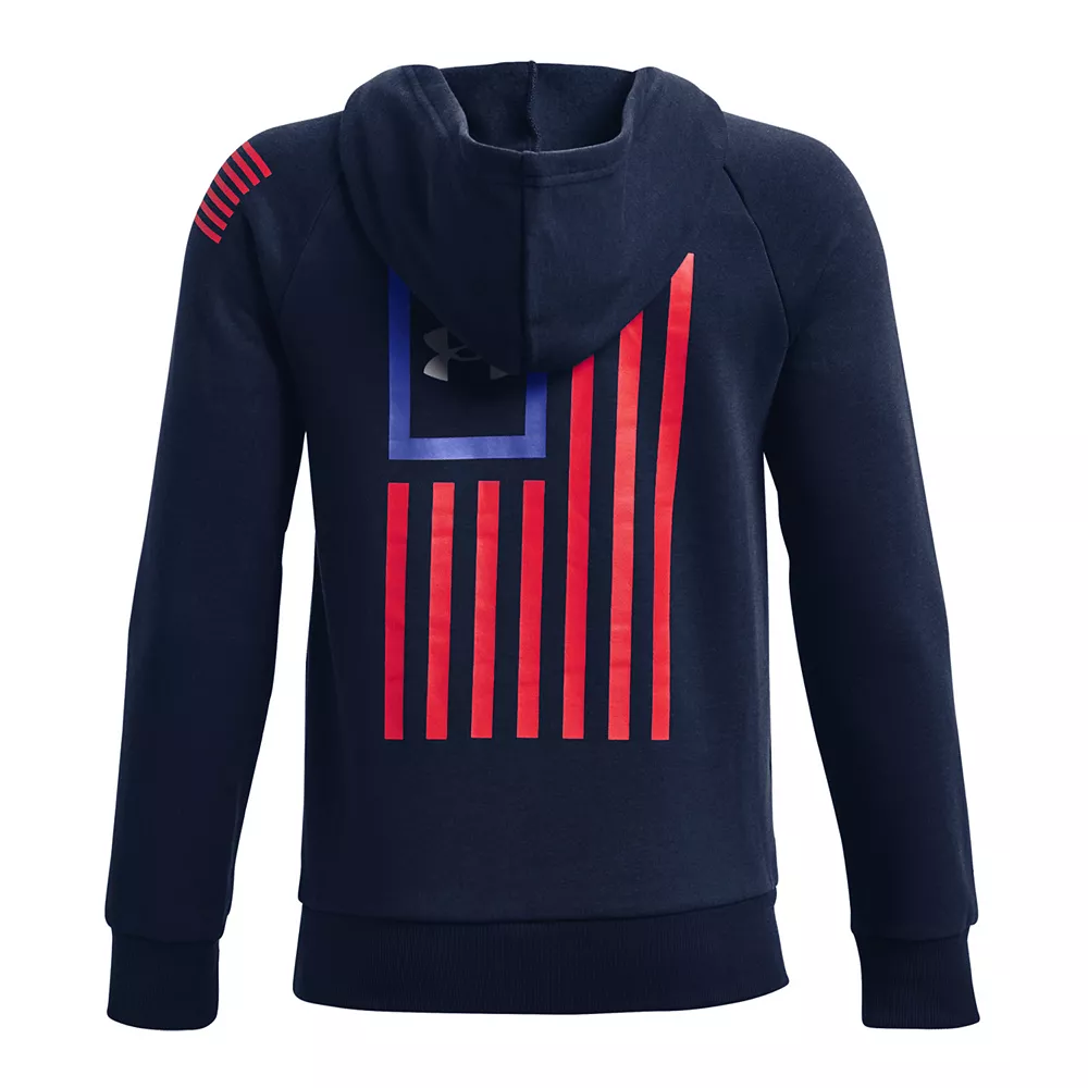 Boys 8-20 Under Armour Freedom Rival Fleece Hoodie 5 Boys 8-20 Under Armour Freedom Rival Fleece Hoodie - Image 3