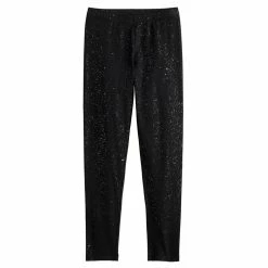 Girls 6-20 SO® Favorite Midrise Leggings in Regular & Plus -Kohl's Shop 5574256 Black Hot Melt