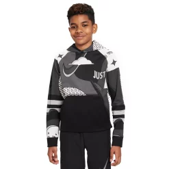 Boys 8-20 Nike Therma-FIT Printed Training Hoodie 10 Boys 8-20 Nike Therma-FIT Printed Training Hoodie -Kohl's Shop 5582879 Black White
