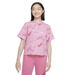 Girls 7-16 Nike Swooshfetti Boxy Tee 10 Girls 7-16 Nike Swooshfetti Boxy Tee -Kohl's Shop 5583195 Elemental Pink