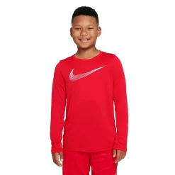 Boys 8-20 Nike Dri-FIT Hybrid Training Tee -Kohl's Shop 5584274 University Red 657