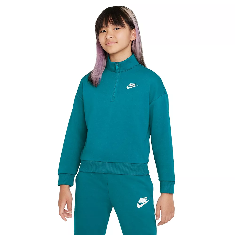 Girls 7-16 Nike Club Fleece Pullover 6 Girls 7-16 Nike Club Fleece Pullover - Image 4