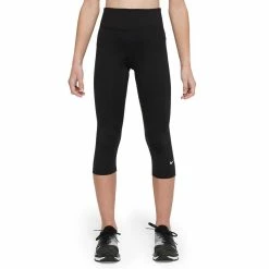 Girls 7-16 Nike Dri-FIT One Capri Leggings -Kohl's Shop 5584500 Black White