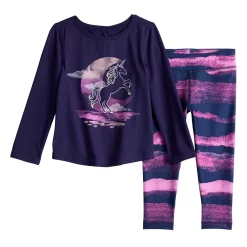 Toddler Girl Jumping Beans® Active Long Sleeve Keyhole Tee & Printed Leggings Set 8 Toddler Girl Jumping Beans® Active Long Sleeve Keyhole Tee & Printed Leggings Set -Kohl's Shop 5585390 Navy
