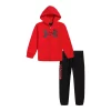 Boys 4-7 Under Armour Red & Black Logo Graphic Hoodie & Wordmark Jogger Pants Set -Kohl's Shop 5599378