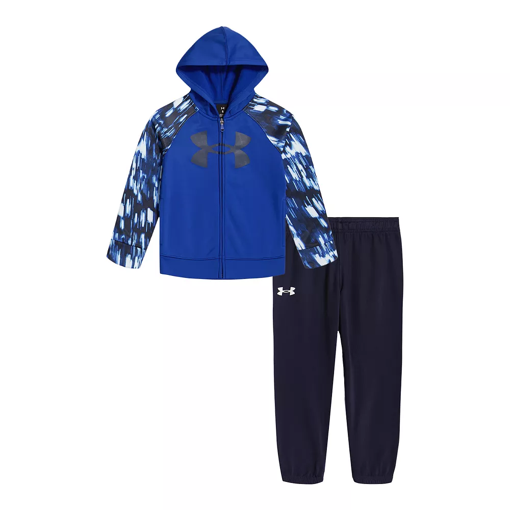 Boys 4-7 Under Armour UA Trails Zip-Up Raglan Logo Graphic Hoodie & Jogger Pants Set 3 Boys 4-7 Under Armour UA Trails Zip-Up Raglan Logo Graphic Hoodie & Jogger Pants Set