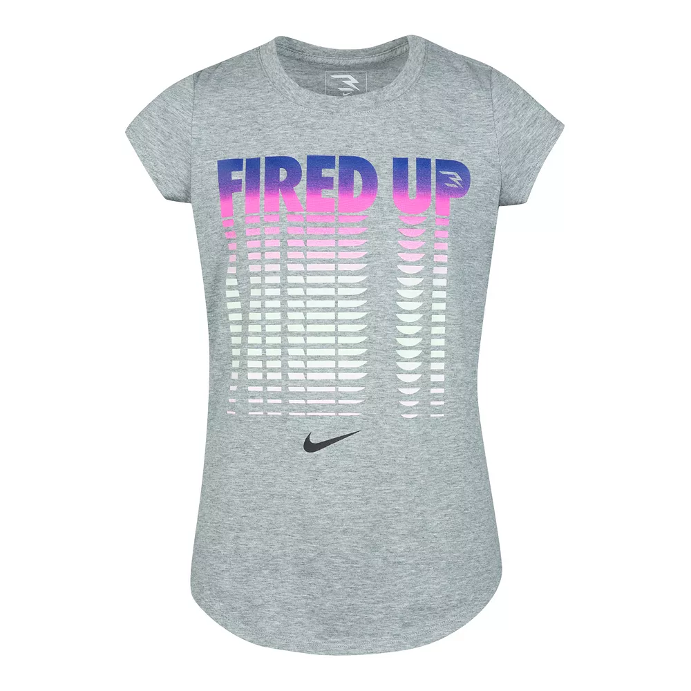 Girls 7-16 Nike 3BRAND "Fired Up" Faded Tee by Russell Wilson 3 Girls 7-16 Nike 3BRAND "Fired Up" Faded Tee by Russell Wilson