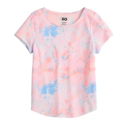 Girls 6-20 SO® Adaptive Sensory Printed Tee -Kohl's Shop 5614647 Pink Multi Dye