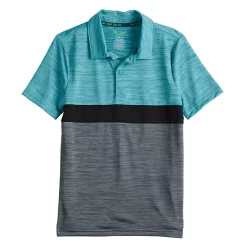 Boys 8-20 Tek Gear® Dry Tek Colorblock Polo in Regular & Husky -Kohl's Shop 5616511 Gray Black Teal