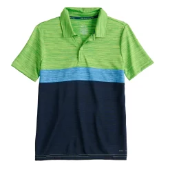 Boys 8-20 Tek Gear® Dry Tek Colorblock Polo in Regular & Husky -Kohl's Shop 5616511 Navy Blue Green